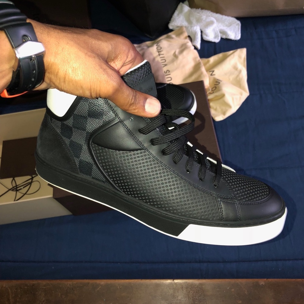 AUTHENTIC LV black high top shoes